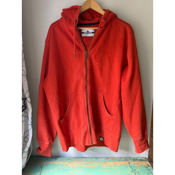 American Giant Other - American Giant Mens Classic Full Zip Hoodie orange 100% Cotton Made in USA XL